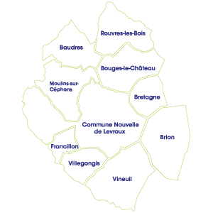 Carte Communauté de Communes Levroux