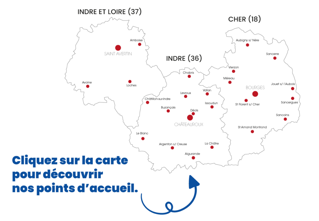 Carte points d'accueil