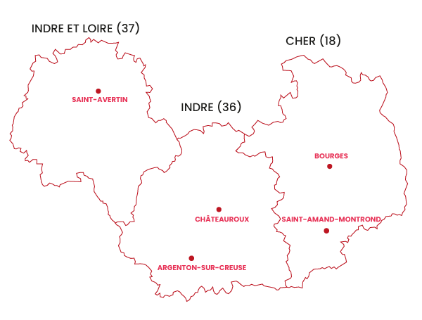 Location de bureaux Saint-Avertin, Châteauroux, Argenton-sur-creuse, Bourges, Saint-Amand-Montrond